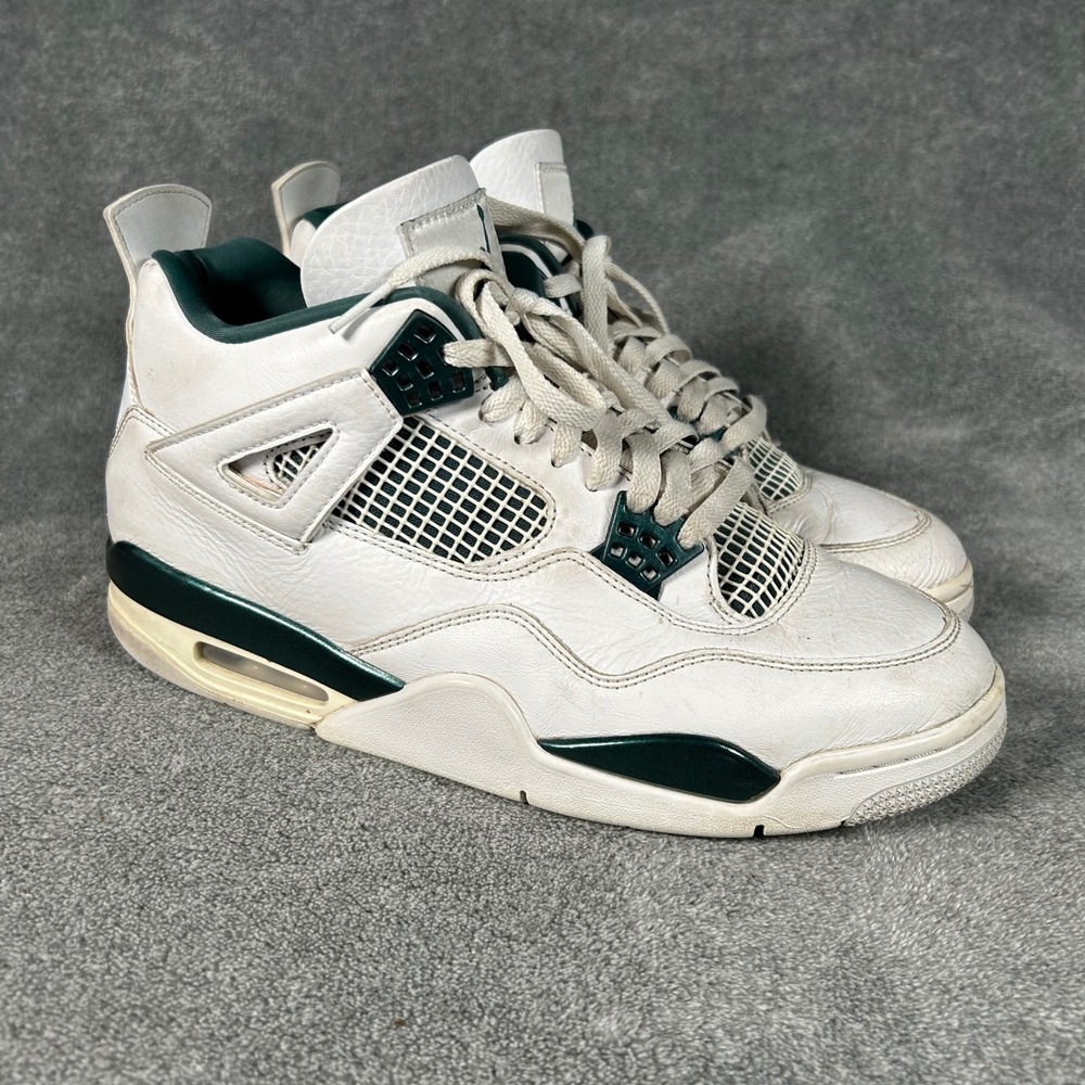 Air Jordan 4 Retro Oxidized Green Mens Size 10 White Green Sneakers